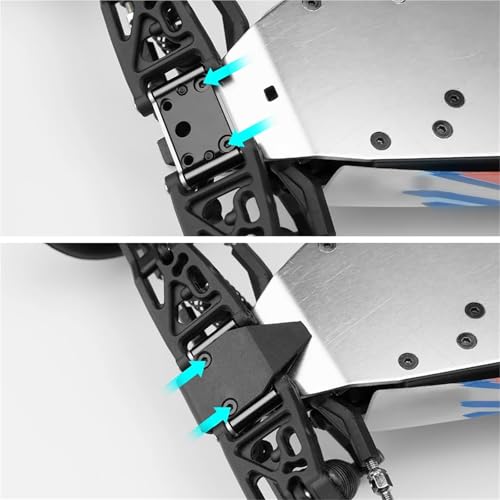RC Car Upgrade Parts for Mini-B 2Wd 1/16 Rc for Buggy Truck Model Upgrade Parts Aluminum Alloy Front Pivot Block Set Arm Mount