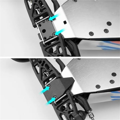 RC Car Upgrade Parts for Mini-B 2Wd 1/16 Rc for Buggy Truck Model Upgrade Parts Aluminum Alloy Front Pivot Block Set Arm Mount