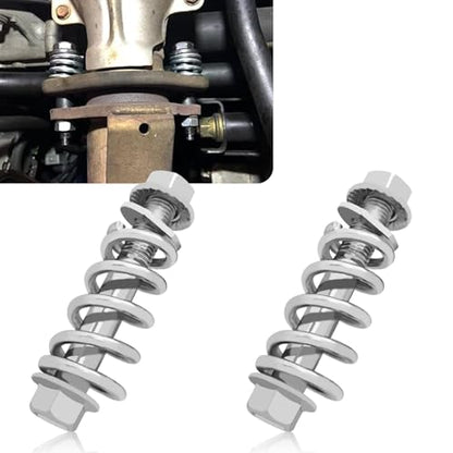2PCS M10x1.25 Exhaust Manifold Bolts, Exhaust Flange Bolts, Muffler Repair Kit with Springs, for Automotive Exhaust Manifold Gasket Reduce Vibration Car Accessories Universal for Most Cars