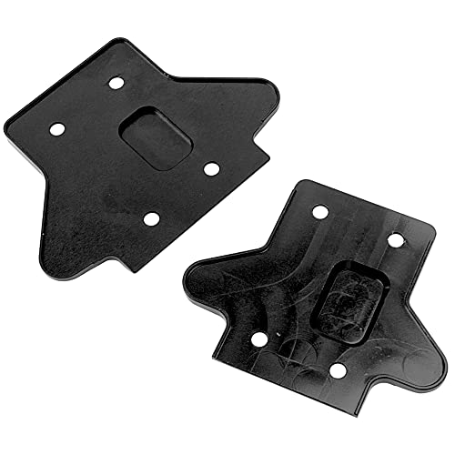 ShareGoo Aluminum Alloy Front & Rear Skid Plate Bottom Chassis Armor Protection Cover Compatible with Arrma 1/8 Kraton 6S RC Car Upgrade Part (Black) - color: Black