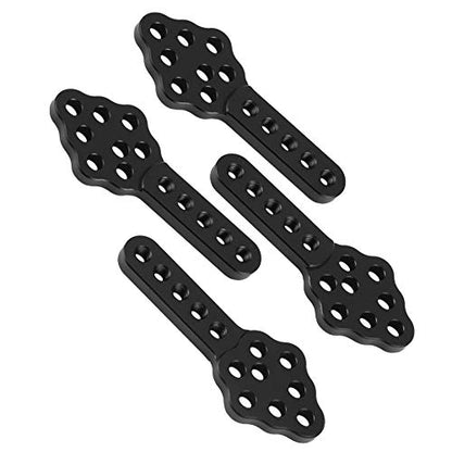 Rear Shock Mount, 51mm Adjustable 2 Colors RC Car Shock Mounts, for RC Car Replacement for 1/10 RC Crawler Repair(Black)