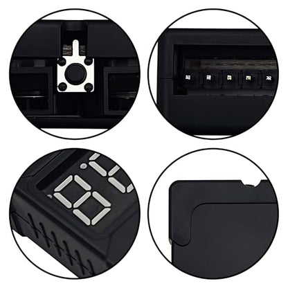 6PCS 2in1 1-8s Lipo Battery Voltage Tester Black Shell RC Low Voltage Buzzer Alarm Use for 1-8s Lipo/Li-ion/LiMn/Li-Fe