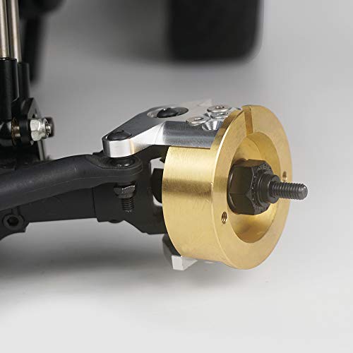 QUE-T 1 Pair Brass Steering Knuckles Weight for 1/10 RC Wraith Axial 90018