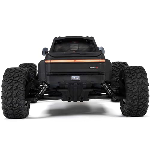 ARRMA RC Truck 1/10 Big Rock 4X4 223S BLX BRUSHLESS Street Truck RTR (Batteries and Charger Not Included) with DSC, (Black), ARA4312V4T1 - color: Black