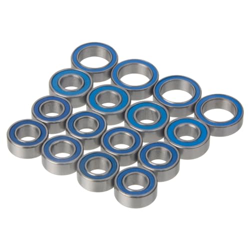 16Pcs Steel Rubber Sealed Ball Bearing Kit for Tamiya TT-02 Chassis RC On-Road Car Upgrade Accessories