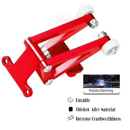 Aluminum Wheelie Bar Upgrades Part for 1/10 Slash 4X4,RCMYou Alloy Wheelie Bar Hops Up Upgrades Part,Red - color: Red - Upgrades Part