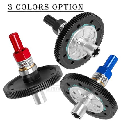 91T Spur Gear Slipper Clutch & 21T 23T 25T Pinions Gear Upgrades Part for 1/10 Granite 4X4 / Granite 4X2 Mega550,Navy Blue - color: Navy Blue - (91t)