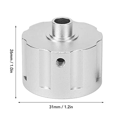 RC Car Differential Case Aluminum Alloy Differential Housing Replacement Kit for 8 Remote Control Vehicles Enhanced Durability Reduced Design Easy Installation (Silver) - color: Silver