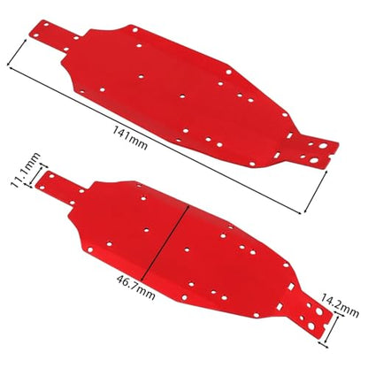 Rc Steering Cup Parts For Losi Micro B 2WD RTR 1/24 Steering Blocks C Hubs Suspension Arms Bulkhead Shock Mount CVD Shaft RC Car For Buggy Upgrade Parts(Red) - color: Red