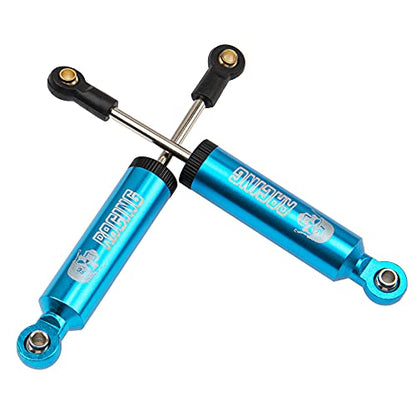 4Pcs Shock Absorber Damper Internal Spring 90mm Aluminum Alloy Shocks Compatible with Axial SCX10 90046 HSP HPI Traxxas TRX4 Redcat 1/10 RC Crawler Car (Blue) - color: Blue