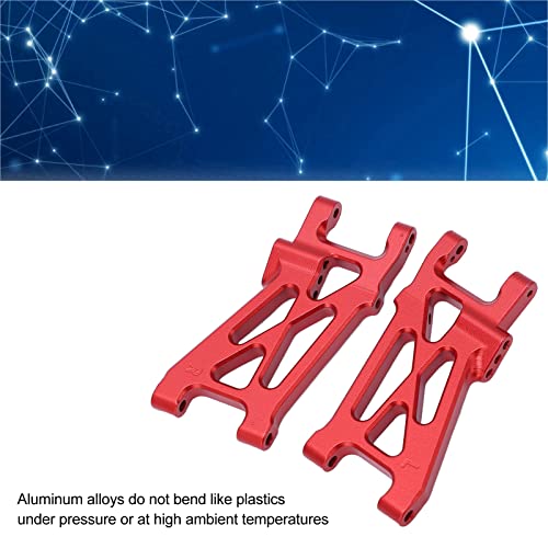 Oumefar Rear Suspension Arms RC Accessories, Aluminum Alloy Rear Swing Arms RC Rear Lower Swing Arm RC Car Upgrade Parts for LOSI 1/10 22S 2WD(Red)
