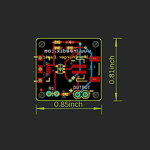 Treedix 2pcs Micro USB LiPo Battery Charger Board Without Battery 5V 500mA with JST Socket with LED Indicator Charging Rate Adjustable Automatic Power-Down