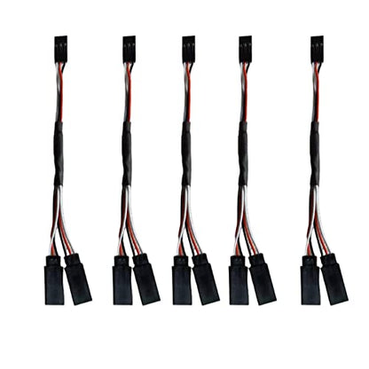 skrnrhrery Servo Y Adapter Cable, servo y Cable Male and Female Plug, 1 to 2 y servo Connector Cable for rc Plane and car servo y Connector 30 core Wire servo y Extension Cable(5Pcs30cm) - size: 30cm