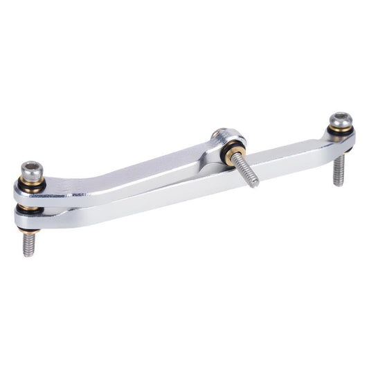 RC Steering Link Aluminum Alloy Steering Rod Linkage Remote Control Truck Replacement CNC Machined Part Suitable for SCX30 Model, Silver - color: Silver