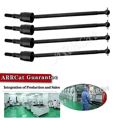 Drive Shaft Upgrades Part for Red cat Volcano Epx/PRO,ARRCat Metal 90MM Dogbones Drive Shaft 08029 & Stub Wheel Axle 02033，RC Hops Up Upgrades Parts Dogbones&Stub Wheel Axle,(90mm, 8-Pack),Black - color: Black - (90mm, 8-pack)