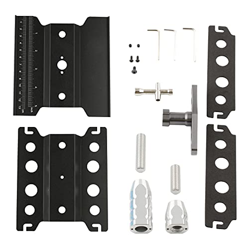 RC Car Work Stand Aluminum Alloy RC Repair Stand Tool Set for 1/8 1/10 1/12 1/16 1/18 Buggy Truck Crawler On Road Touring Drifting Cars, Black - color: Black