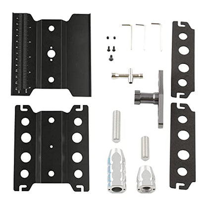 RC Car Work Stand Aluminum Alloy RC Repair Stand Tool Set for 1/8 1/10 1/12 1/16 1/18 Buggy Truck Crawler On Road Touring Drifting Cars, Black - color: Black