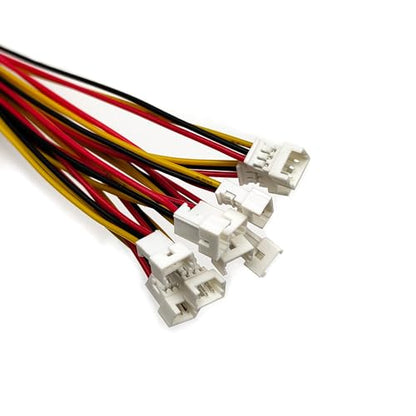 10 Pairs JST Connectors 1.25mm 3 Pin Micro Male and Female Connector Plug with 3.9inch(100mm) UL1571-26AWG Cable Wires Kit