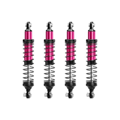 GPM Aluminum 89mm Progressive Spring Shock Set for H10 Optic，Pink | Front & Rear, RC Crawler Upgrade, for VANQUISH H10 Optic, Yokohama Sparco RTR, 1/10 Scale - color: Pink