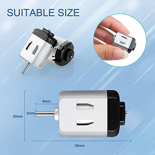 Coume 100 Pack Dc Motor 1.5-3v 23000rpm Mini Hobby Electric Motor High Speed Torque for DIY Remote Control Toy Car Experiments