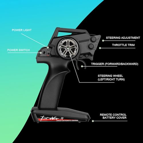 2.4GHz RC Remote Controller and Receiver Set, with Anti Interference forWltoys 12428 12427 12423 124006