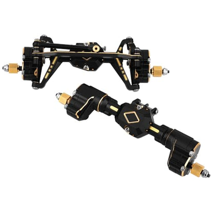 Brass Complete Portal Front Rear Axles for 1/18 RC Crawler Redcat Ascent-18 Heavy Duty Axle Metal Upgrades