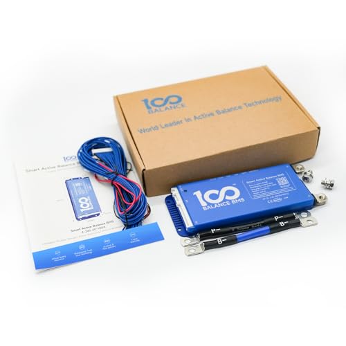DALY Smart BMS 24V-72V 40A Built-in 1A Active Balancer | Bluetooth App Monitoring. 8S-24S LiFePO4 Li-ion LTO Support. Designed for E-Bikes, Golf Carts, RVs, Solar Systems - style: 40A 8-24S BT