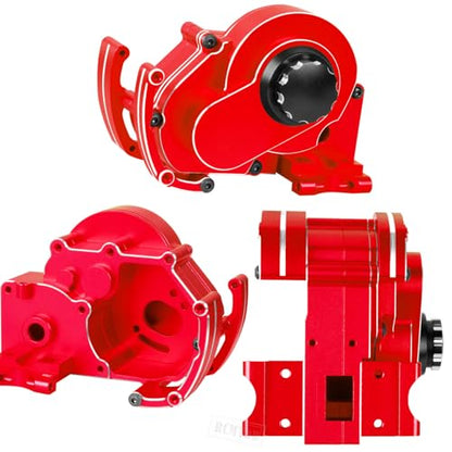 Aluminum Transmission Gearbox & Drive Shaft Axles Upgrades Part for 1/10 Slash 2WD(VXL),Stampede 2WD(VXL) 2WD,Rustler 2WD(VXL),Red - color: Red - (Transmission Gearbox & Drive Shaft)