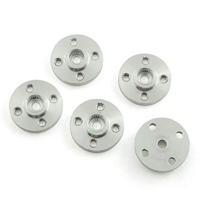 ZYAMY 5Set Universal Servo Horn Aluminum Alloy 25T Standard Silvery Servo Disc for Robot Mechanical Claw Rc Car Helicopter Mg945 Mg995 Mg996
