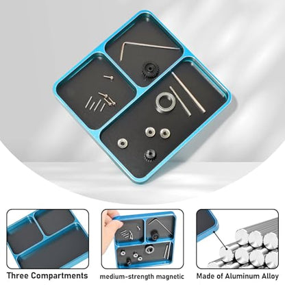 RC Car Work Stand Adjustable Height Lift Lower 360° Rotation Aluminum Repair Stand, Small Screw Tray Fit for 1/8 1/10 1/12 1/14 for Traxxa Axial Arrma RC Crawler Monster Truck Buggy (Green,LightBlue) - color: Green-light Blue
