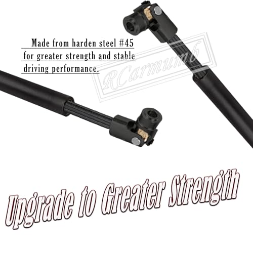 RC Drive Shaft Universal Upgrades for 1/10 SCX10 II Red cat D90 Gen7/Pro RC 4WD GEN8 SCX10 2, Rcarmumb 2pcs RC Crawler Driveshaft,Harden Steel #45 Part Hop-Ups (94-125MM & 116-170MM) Black - size: 94-125 & 116-170 mm