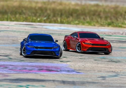 Traxxas 1/10 Scale 4-Tec Drift Car with Ford Mustang (Red) - color: Red