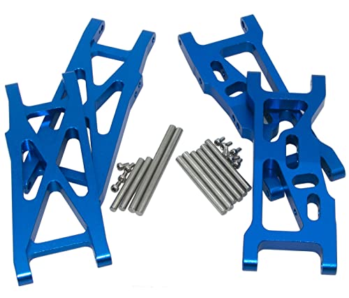 Front/Rear Swing Suspension Arm for Losi 1/10 22S SCT 2WD Short Course Truck Rc Car Upgrade Aluminum Alloy Parts and 2 Tools(Dark Blue) - color: Dark Blue