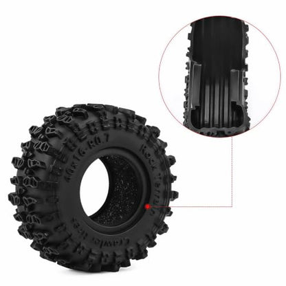 for SCX30 0.7" Swamp Claw Tires 40x16mm (1.57x0.63in) for Ascent-32 1/30 1/32 RC Crawler – Super Soft Sticky Rubber, Foam Inserts (4pcs)