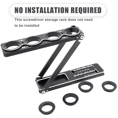 Aluminum RC Car Shock Stand Shock Absorber Rack Holder for 1/8 1/10 RC Car | Multi-Function RC Part Articulation Shock Stand,Compatible with 1/10 on-Road/Off-Road 1/8 on-Road/GT,CNC Machined