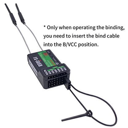 FLYSKY FS-iA6B Receiver 6 Channels for FS-i6 i6X i6S RC Transmitter | 2.4GHz AFHDS2A | PWM/PPM/i-Bus Output