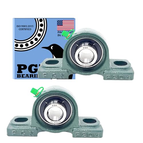 PGN UCP204-12 (2 Pack) Pillow Block Bearing - 3/4" Bore Self-Aligning - size: 2, style: UCP204-12