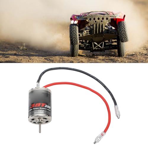 380 RPM Brushed Motor, Low Friction Stainless Steel Motor for High Performance RC , Miniature Robotics, and DIY Projects
