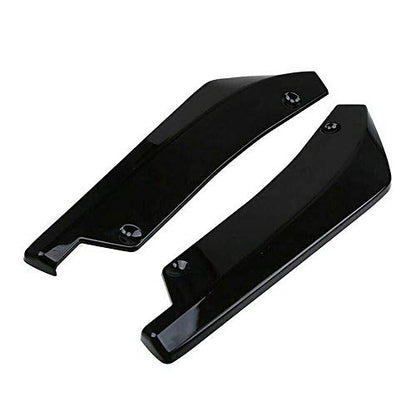 Universal Car Front Bumper Lip Spoiler Body Kits + 29"/74.5CM Side Skirt Extension Rocker Panel Body Kit + 14"/35CM Auto Rear Bumper Lip Diffuser (69''-73'' Black) - color: 69"-73" Black