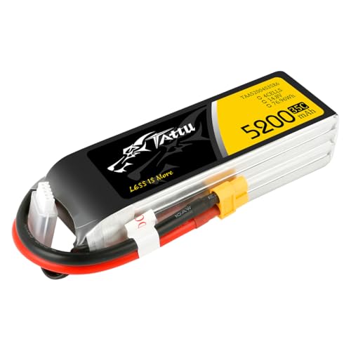 TATTU G-tech 5200mAh 4S1P 35C 14.8V Lipo Battery Pack with XT60 Plug(2Pcs)