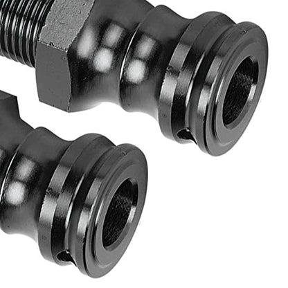 4pcs Wheel Extension Hex Drive Hub Adapters Widener, Aluminum Alloy 17mm Hex 23mm Wheel Extension Adapters for 1/8 RC Car Model (Black) - color: Black