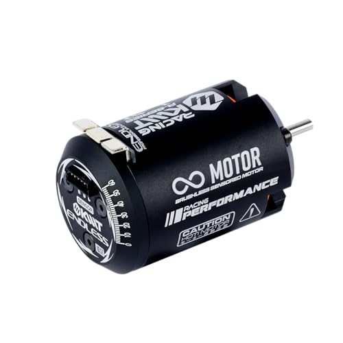 KWTRC Endless Brushless Motor, High-Torque & High-Efficiency RC Motor, Heat-Resistant, Lightweight Design, Compatible with 1/10 On-Road/Off-Road RC Race Cars (10.5T) - style: 10.5T