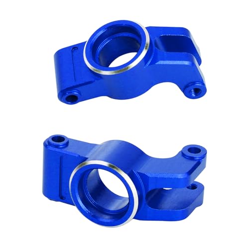 Aluminum Front Steering Block Knuckles & C-Hubs Caster Blocks & Rear Hubs Hops Up for ARRMA 1/18 Granite GROM,1/14 Typhon GROM Upgrades Parts (Blue) - color: Blue