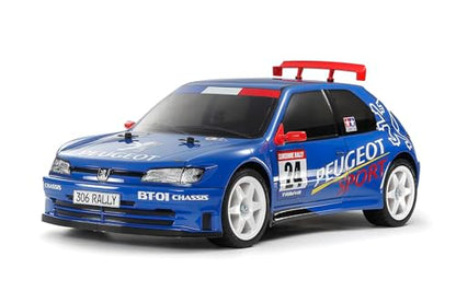 Tamiya 58746 1:10 RC Peugeot 306 Maxi BT-01 Remote Control Car, Vehicle, Model Building, Assembly, Hobby, RC Kit, Unpainted