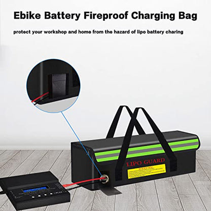 19.3"x5.9"x7.1" Lipo Battery Safe Bag Large Capatity Bag for Ebike RC Lipo Battery Pack Storage Charging Transport,Home Office Travel Fireproof Safe Storage Pouch - size: 490*150*180mm