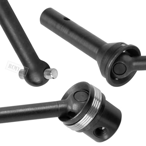 Driveshaft Axles & Center Dogbone Upgrades Part for 1/8 Kraton 6s Blx,#45 Steel Front Rear Driveshaft CVD Axles,Black - color: Black for Parts