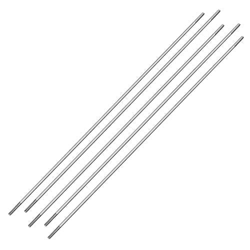 uxcell M2x200mm Pushrod Connector Stainless Steel Rod Linkage,for RC Boat,Car,Airplane,Helicopter,5pcs - size: M2x200mm