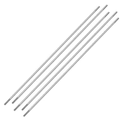 uxcell M2x200mm Pushrod Connector Stainless Steel Rod Linkage,for RC Boat,Car,Airplane,Helicopter,5pcs - size: M2x200mm