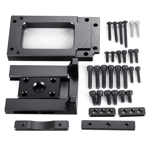 RC Spare Part Compatible with X-Maxx 8S 77086-4 1/5 RC Crawler Car for Buggy Trucks Upgrade Parts Aluminum Alloy Motor for Seat Base Mount(Black) - size: Black