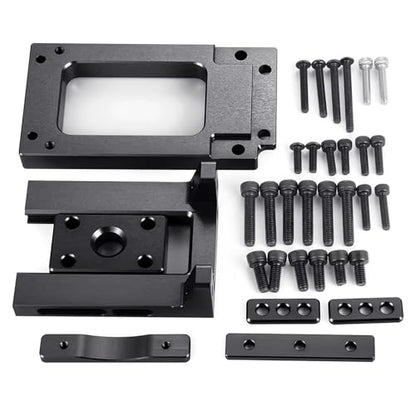 RC Spare Part Compatible with X-Maxx 8S 77086-4 1/5 RC Crawler Car for Buggy Trucks Upgrade Parts Aluminum Alloy Motor for Seat Base Mount(Black) - size: Black